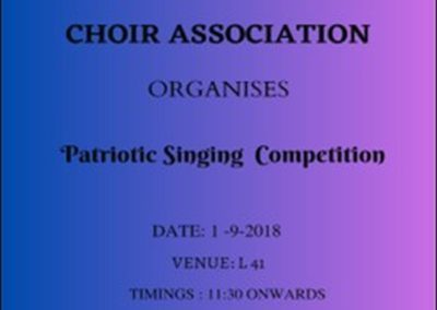 Patriotic Singing Competition