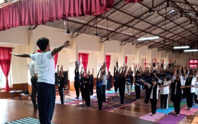 Outreach Program – International Yoga day at St Marys PU College