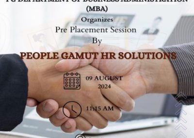 Pre-Placement Session by People Gamut HR Solutions