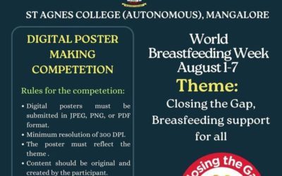 Digital poster making competition in connection with World breastfeeding week