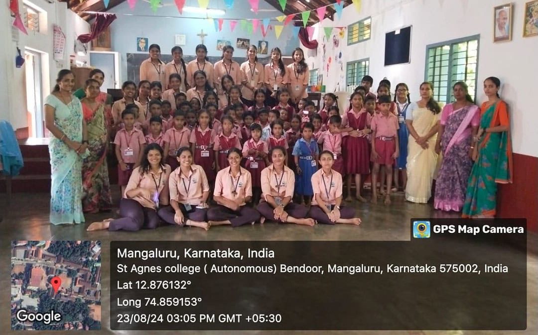 Extension activity conducted at adopted St. Joseph Higher primary school, Nanthoor Mangaluru