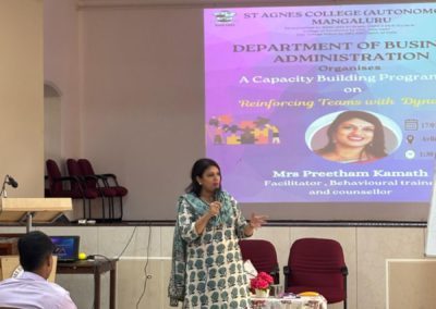 Report on Capacity Building Programme on “Reinforcing Teams with Dynamics”
